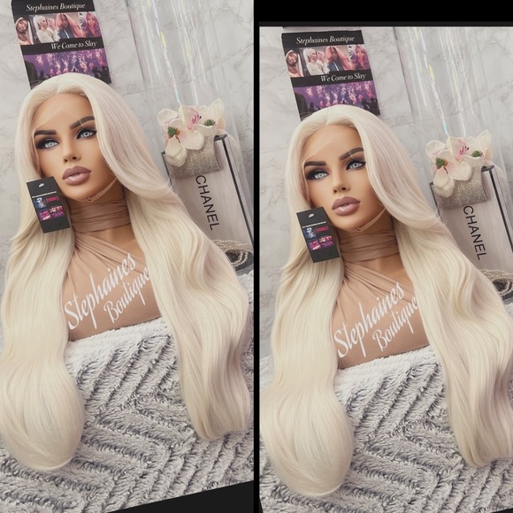 Human Hair Blended Lace Front Wig